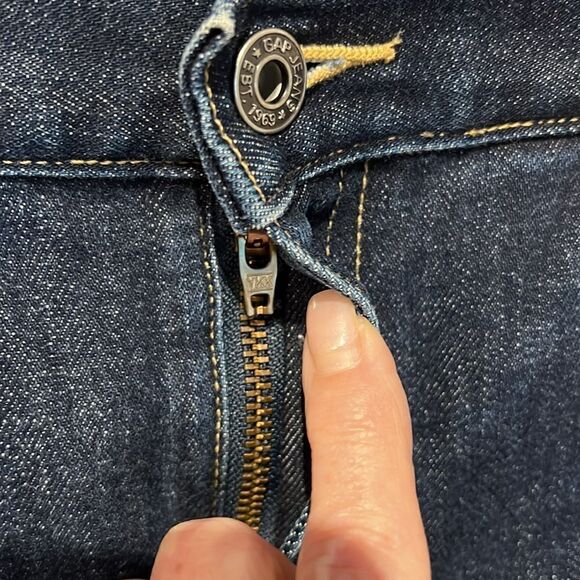 Gap‎ Blue Denim Knee Length Skirt Size 6 - Picture 4 of 10